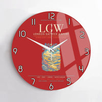 Thumbnail for London Gatwick Airport LGW Wall-Clock No-Frame - Red