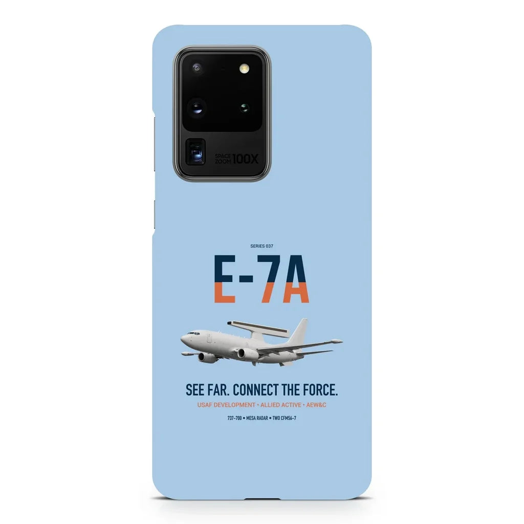 E-7A Wedgetail design on samsung case - light blue