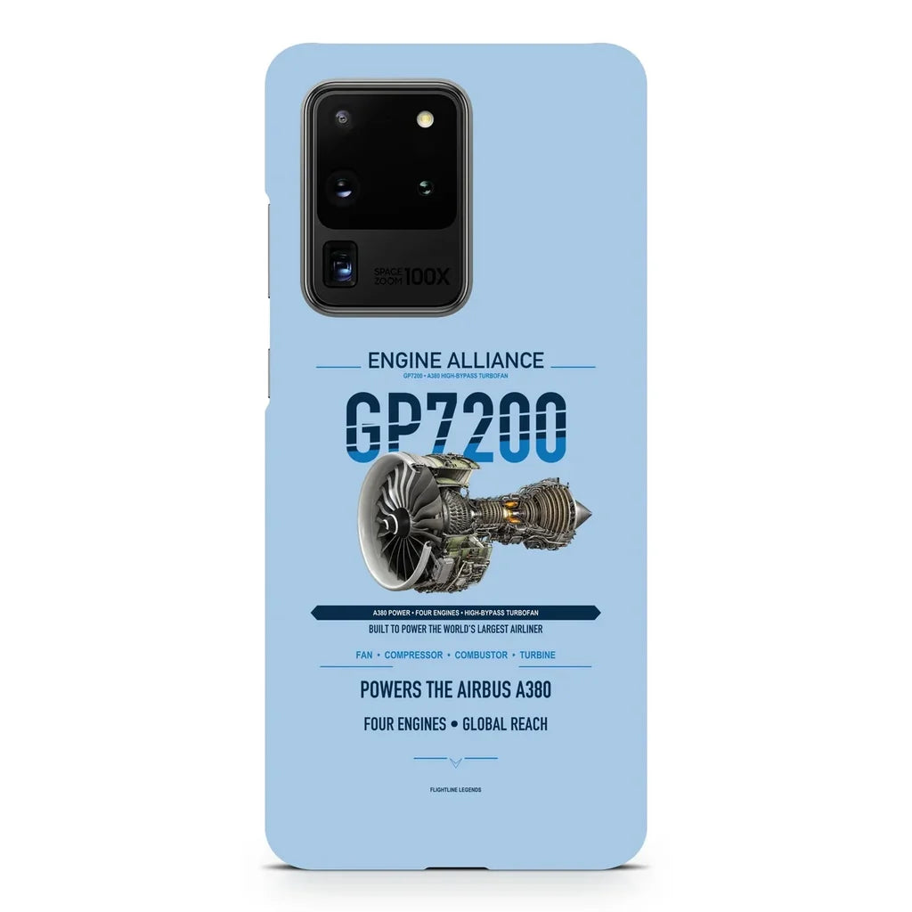 GP7200 design on samsung case - light blue