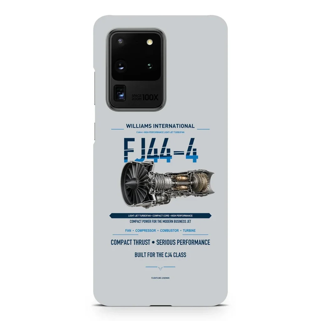 FJ44-4 design on samsung case - light gray