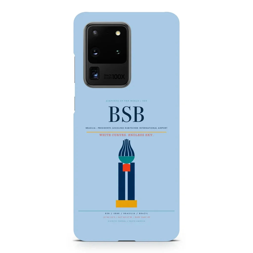 Brasilia - Presidente Juscelino Kubitschek International Airport BSB design on samsung case - light blue