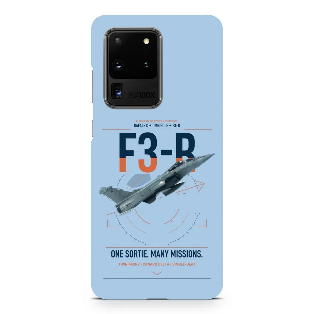 Dassault Rafale C — F3-R standard design on samsung case - light blue