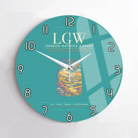 Thumbnail for London Gatwick Airport LGW Wall-Clock No-Frame - Turquoise