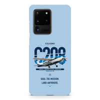 Thumbnail for Cessna 208 Caravan design on samsung case - light blue