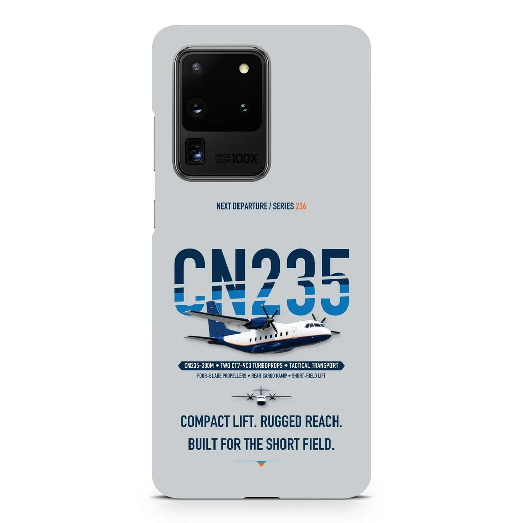 Airbus CN235-300M design on samsung case - light gray