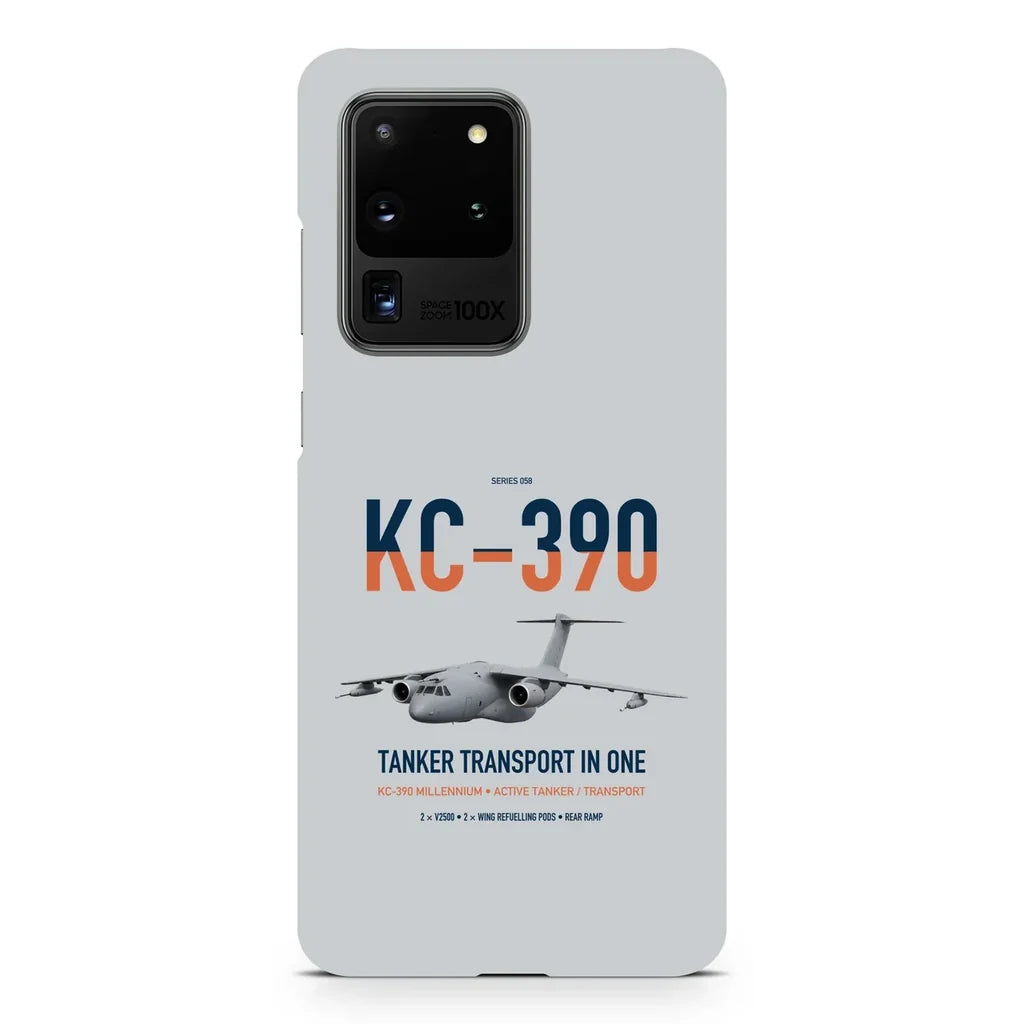 Embraer KC-390 Millennium design on samsung case - light gray