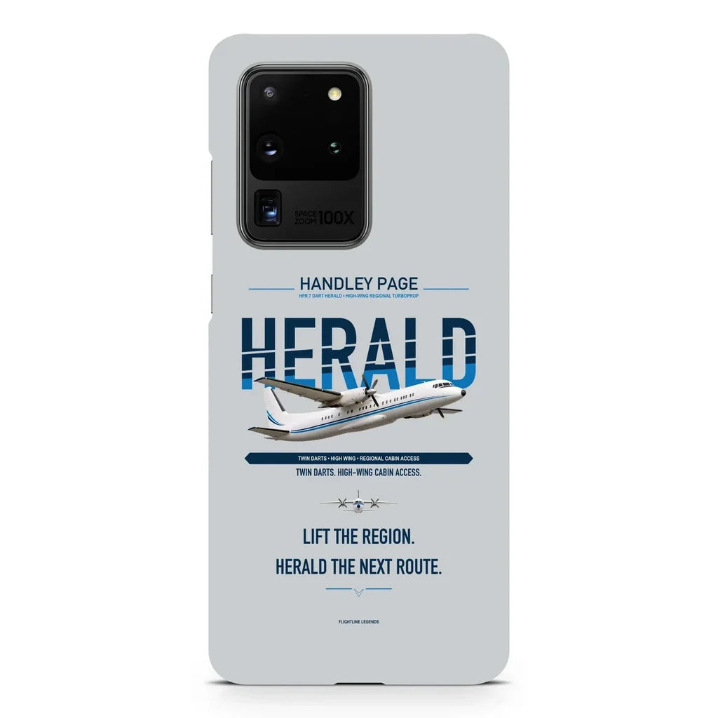 Handley Page HPR.7 Dart Herald design on samsung case - light gray