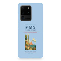 Thumbnail for Malmo Airport MMX design on samsung case - light blue