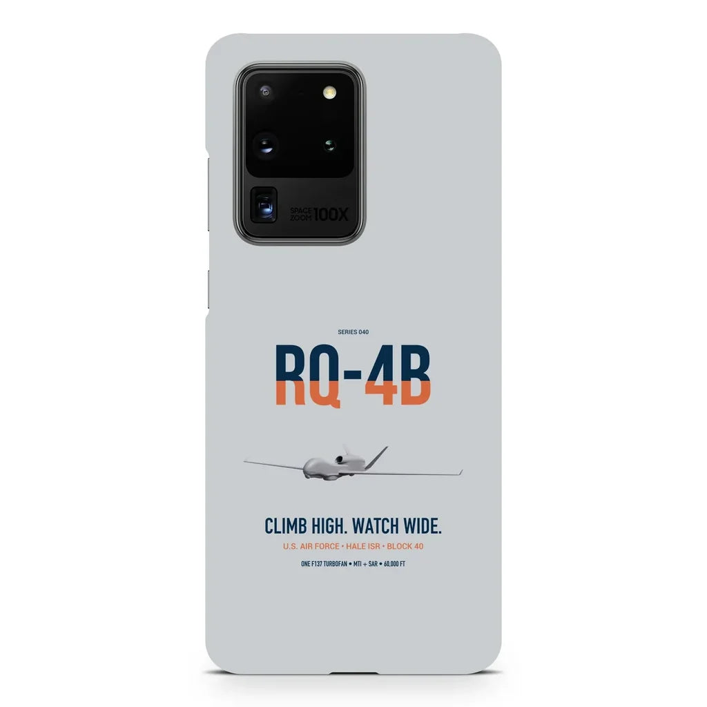 RQ-4B Global Hawk design on samsung case - light gray