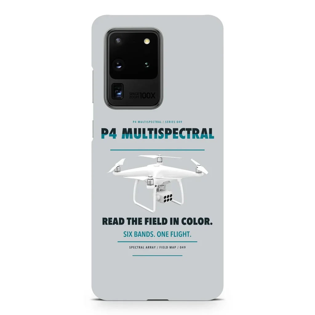DJI P4 Multispectral design on samsung case - light gray
