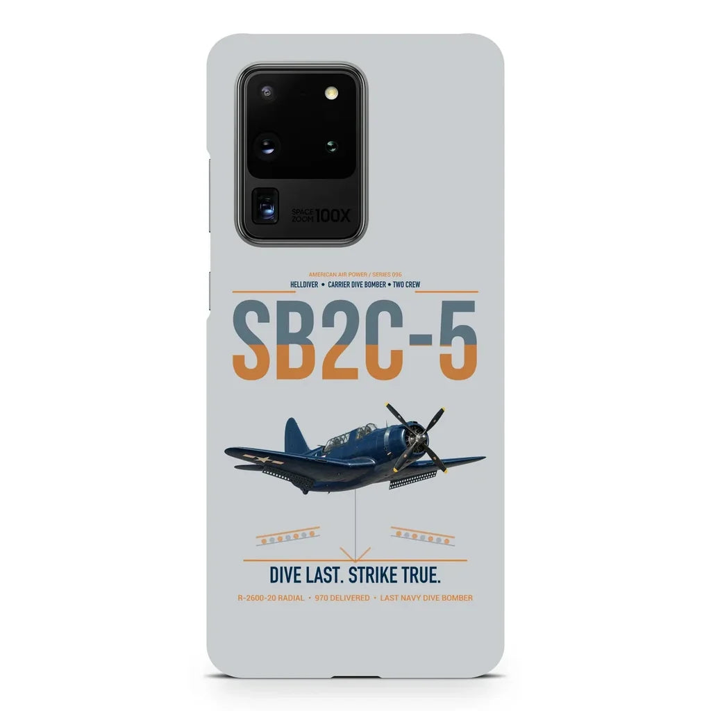 SB2C-5 Helldiver design on samsung case - light gray