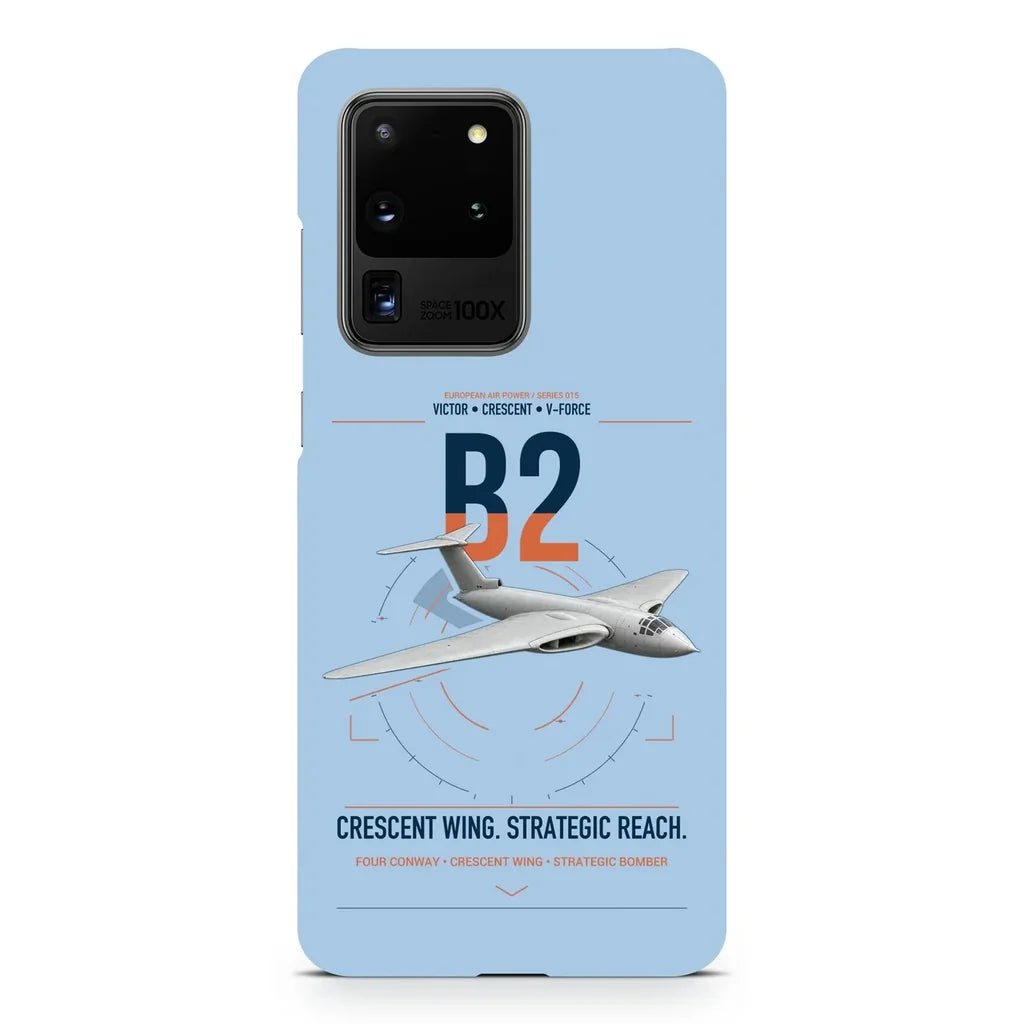 Handley Page Victor B2 design on samsung case - light blue