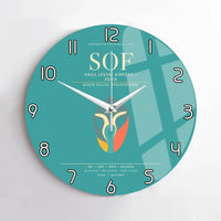 Thumbnail for Vasil Levski Airport  Sofia SOF Wall-Clock No-Frame - Turquoise