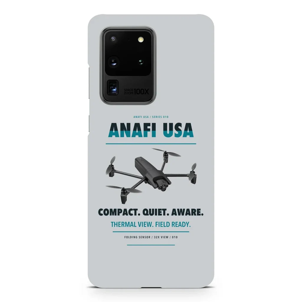 Parrot ANAFI USA design on samsung case - light gray