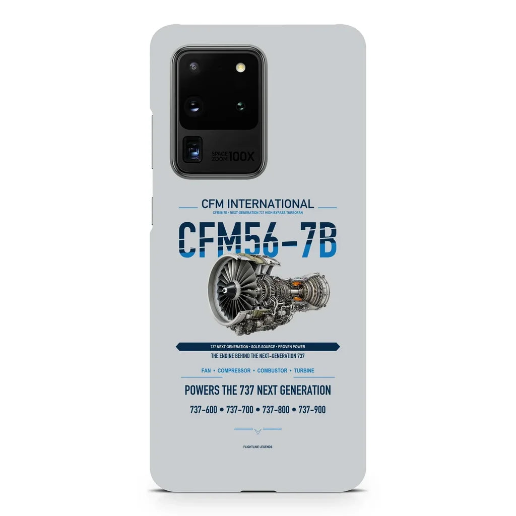 CFM56-7B design on samsung case - light gray