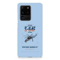 Thumbnail for Erickson S-64F Air Crane design on samsung case - light blue
