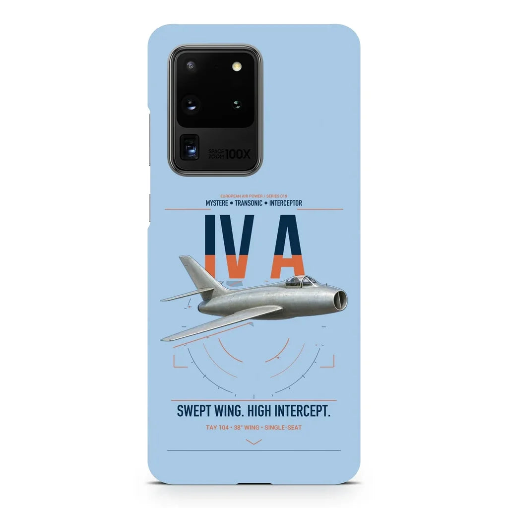 Dassault Mystère IV A design on samsung case - light blue