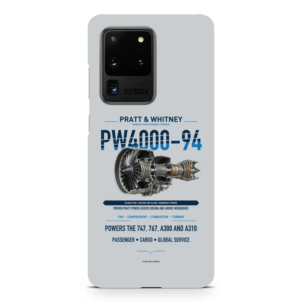 PW4000-94 design on samsung case - light gray