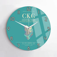 Thumbnail for Chongqing Jiangbei International Airport CKG Wall-Clock No-Frame - Turquoise