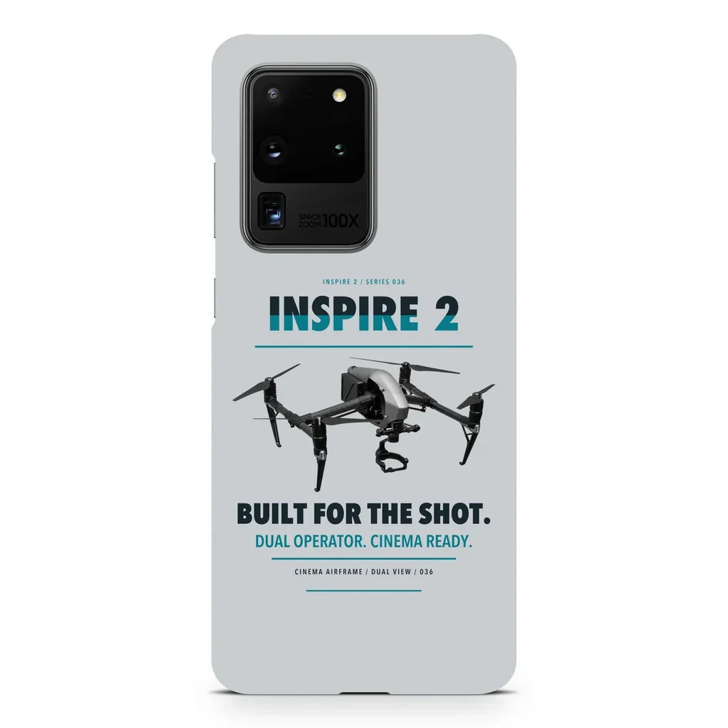 DJI Inspire 2 design on samsung case - light gray