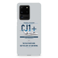 Thumbnail for Cessna Citation CJ1+ design on samsung case - light gray