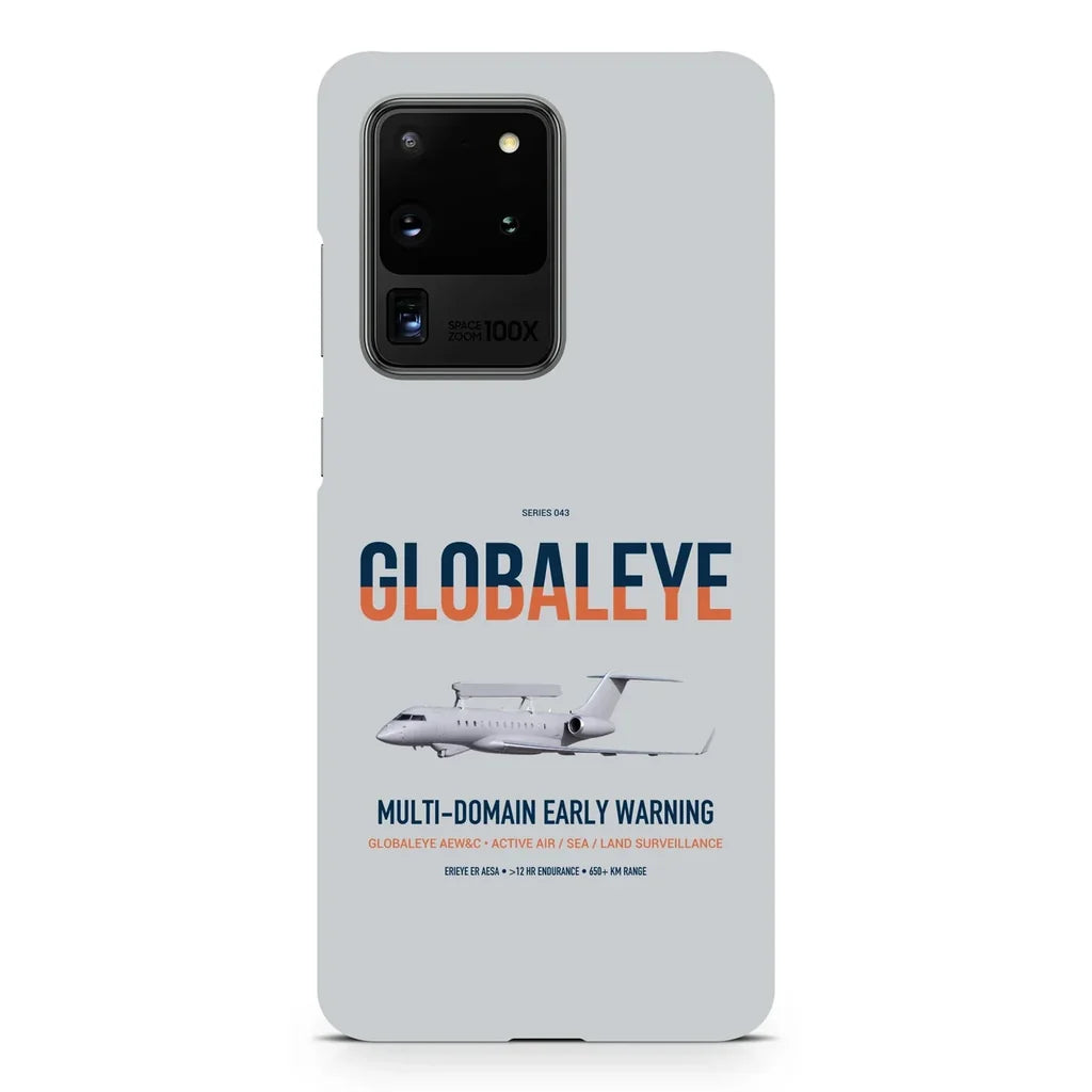 Saab GlobalEye design on samsung case - light gray