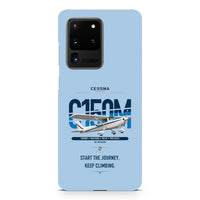 Thumbnail for Cessna 150M design on samsung case - light blue