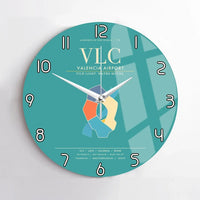 Thumbnail for Valencia Airport VLC Wall-Clock No-Frame - Turquoise
