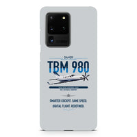 Thumbnail for Daher TBM 980 design on samsung case - light gray