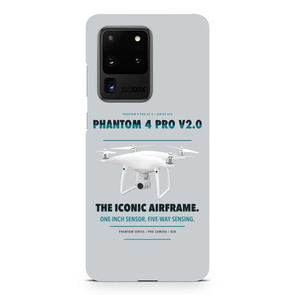 DJI Phantom 4 Pro V2.0 design on samsung case - light gray