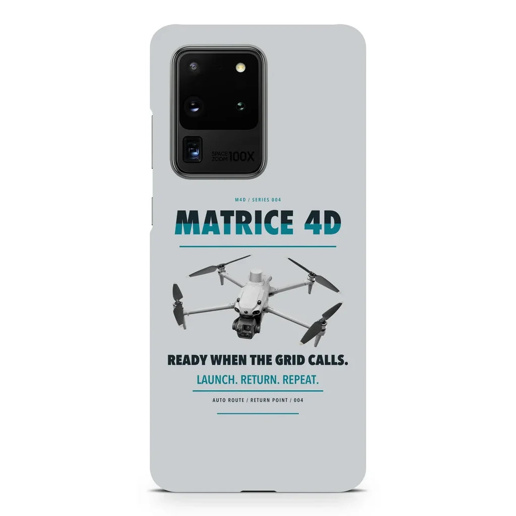 DJI Matrice 4D design on samsung case - light gray