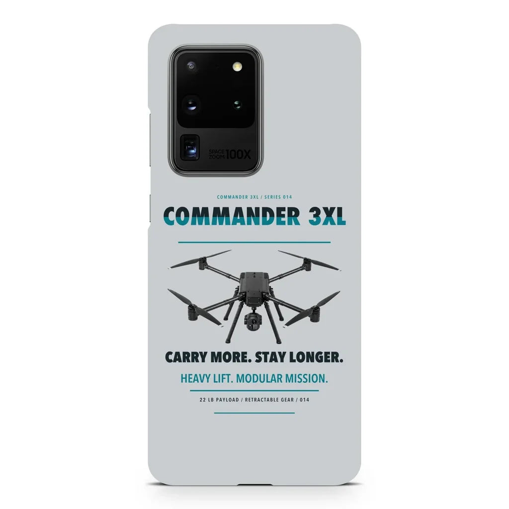 Draganfly Commander 3XL design on samsung case - light gray