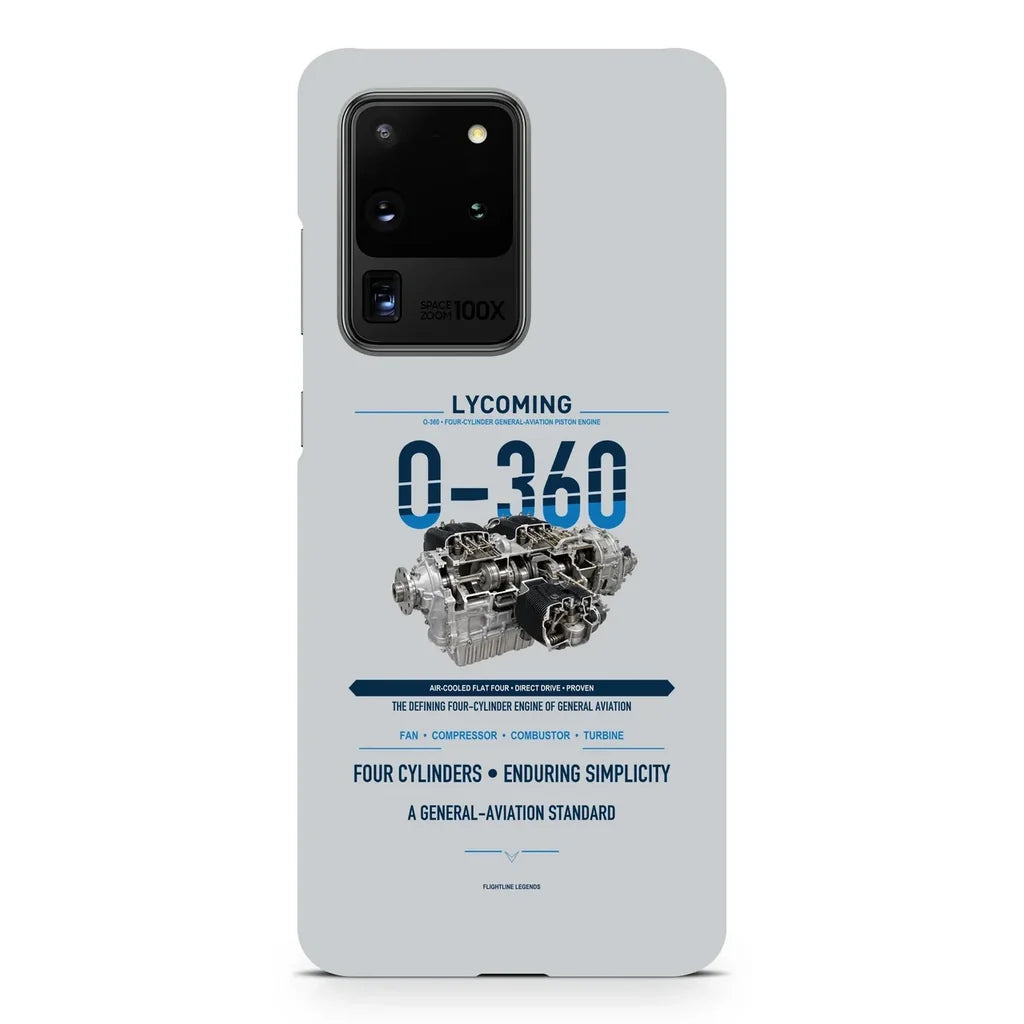 O-360 design on samsung case - light gray