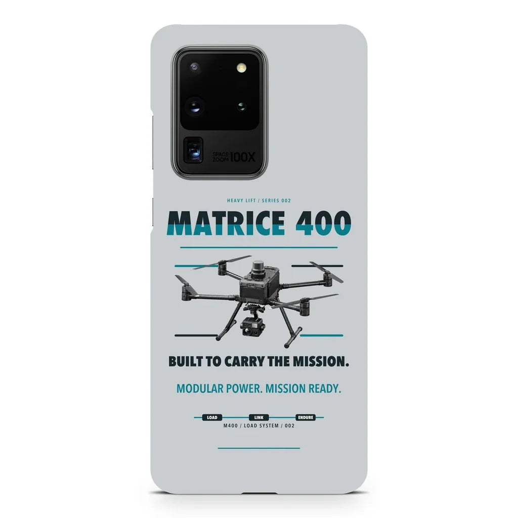 DJI Matrice 400 design on samsung case - light gray