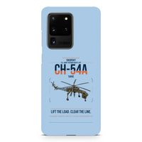 Thumbnail for Sikorsky CH-54A Tarhe design on samsung case - light blue