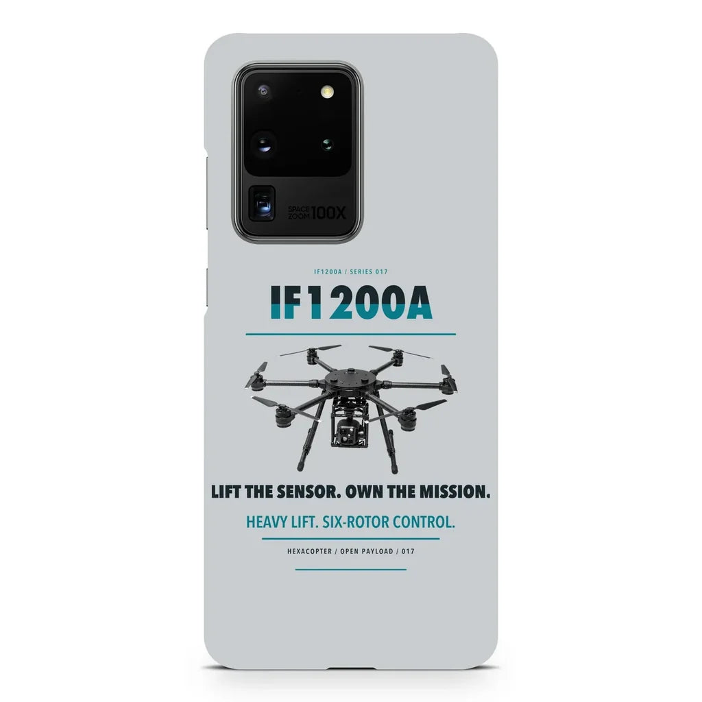 Inspired Flight IF1200A design on samsung case - light gray