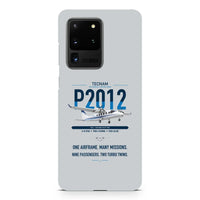 Thumbnail for Tecnam P2012 Traveller design on samsung case - light gray