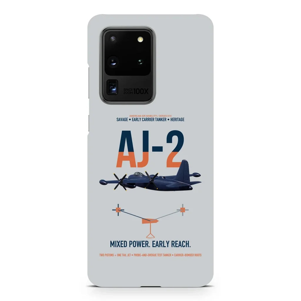 AJ-2 Savage Tanker design on samsung case - light gray