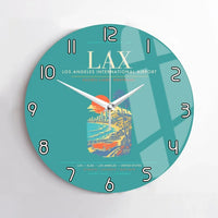 Thumbnail for Los Angeles International Airport LAX Wall-Clock No-Frame - Turquoise