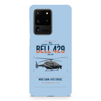 Thumbnail for Bell 429 design on samsung case - light blue