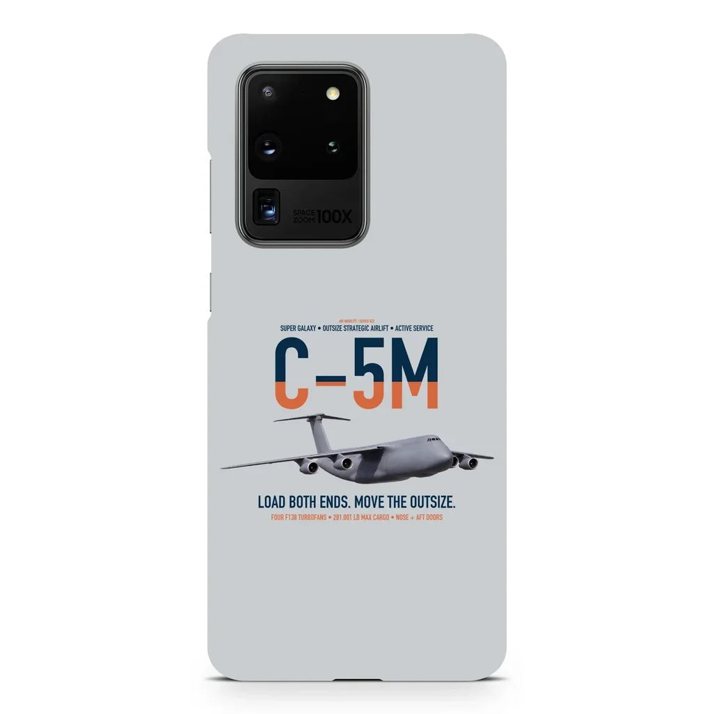 C-5M Super Galaxy design on samsung case - light gray