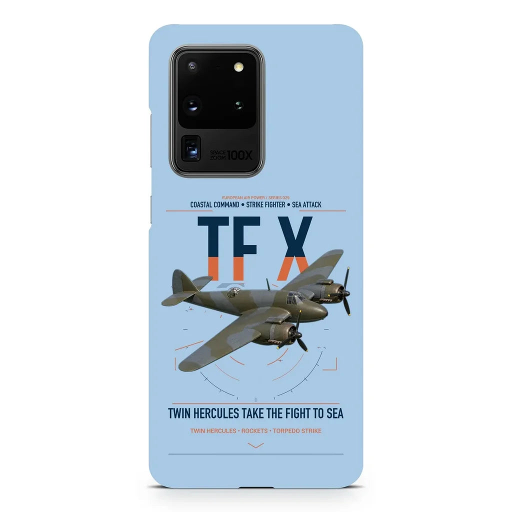 Bristol Beaufighter TF X design on samsung case - light blue