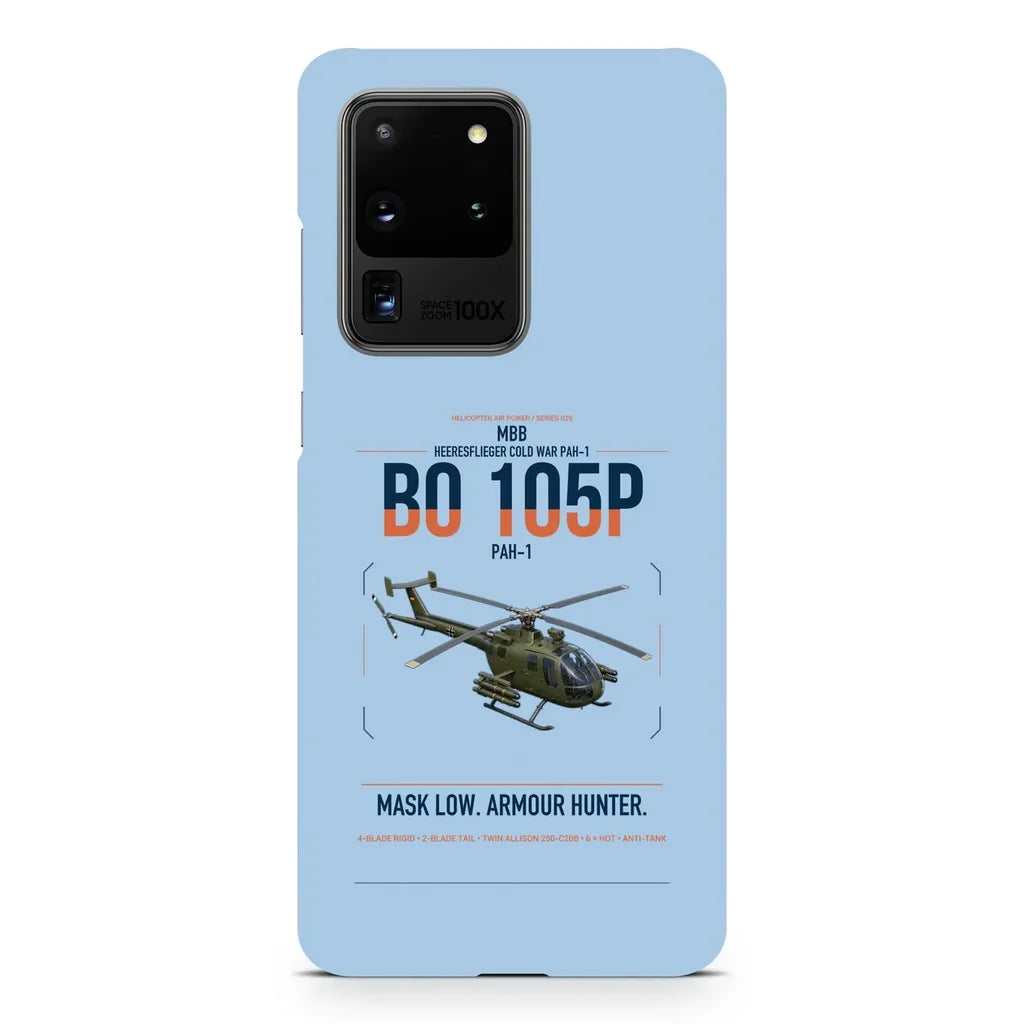MBB BO 105P PAH-1 design on samsung case - light blue