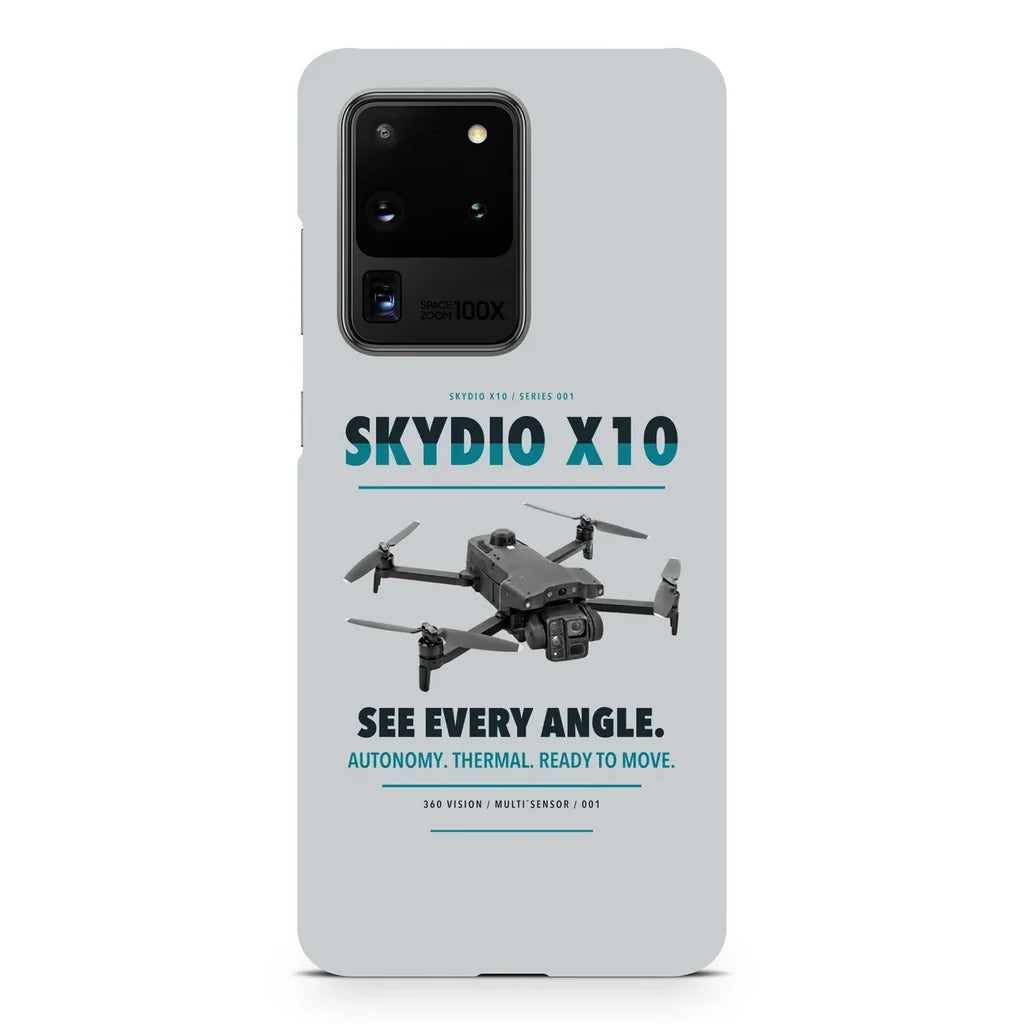 Skydio X10 design on samsung case - light gray
