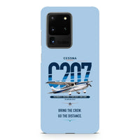 Thumbnail for Cessna T207A Stationair 8 design on samsung case - light blue