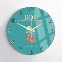 Thumbnail for Bogota El Dorado International Airport BOG Wall-Clock No-Frame - Turquoise