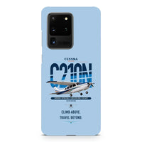 Thumbnail for Cessna T210N Centurion design on samsung case - light blue