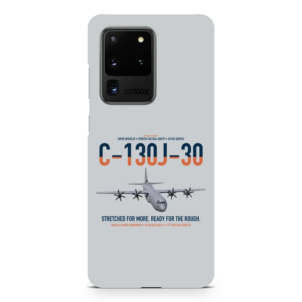 C-130J-30 Super Hercules design on samsung case - light gray