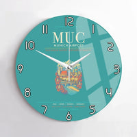 Thumbnail for Munich Airport MUC Wall-Clock No-Frame - Turquoise