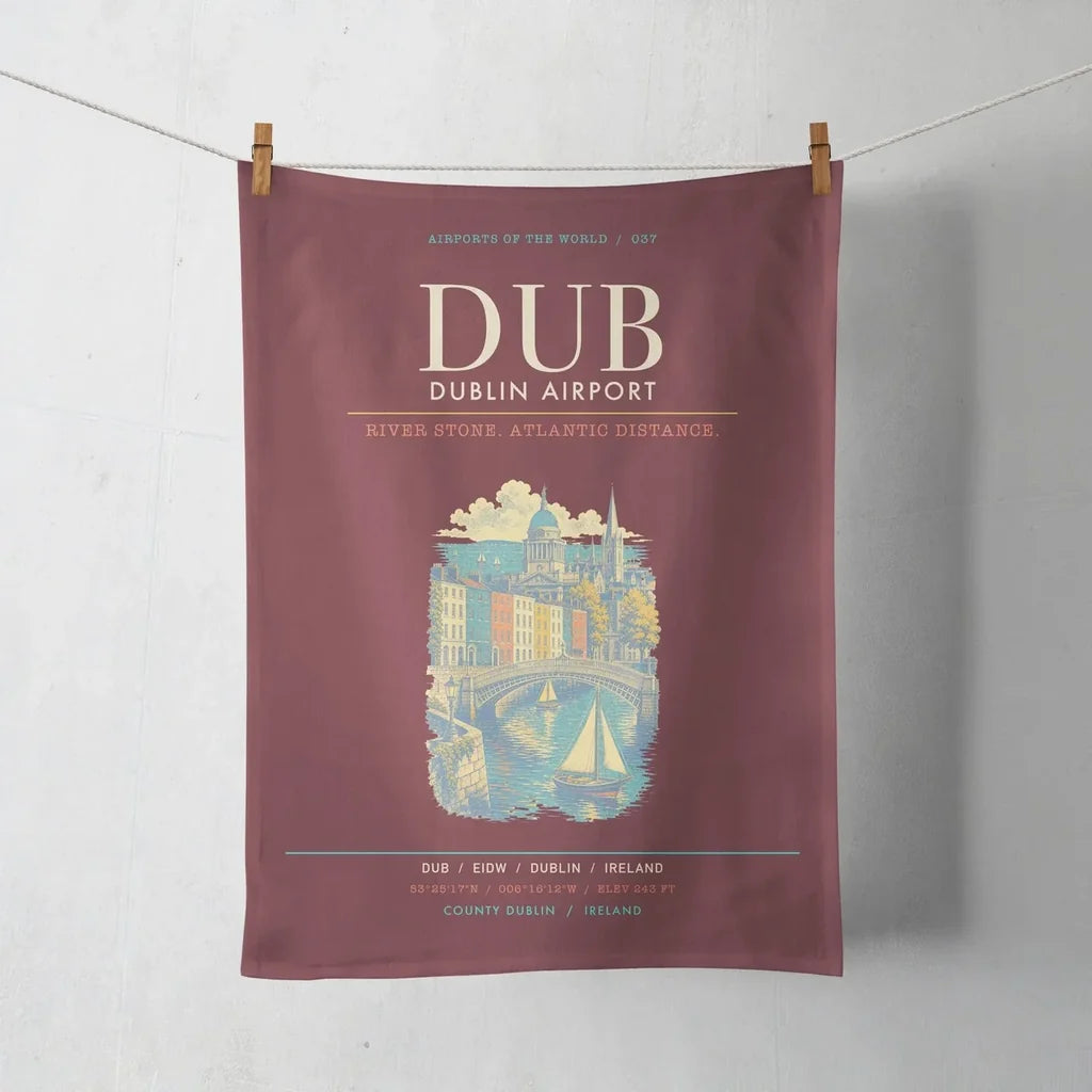 Dublin Airport DUB - Dark Red